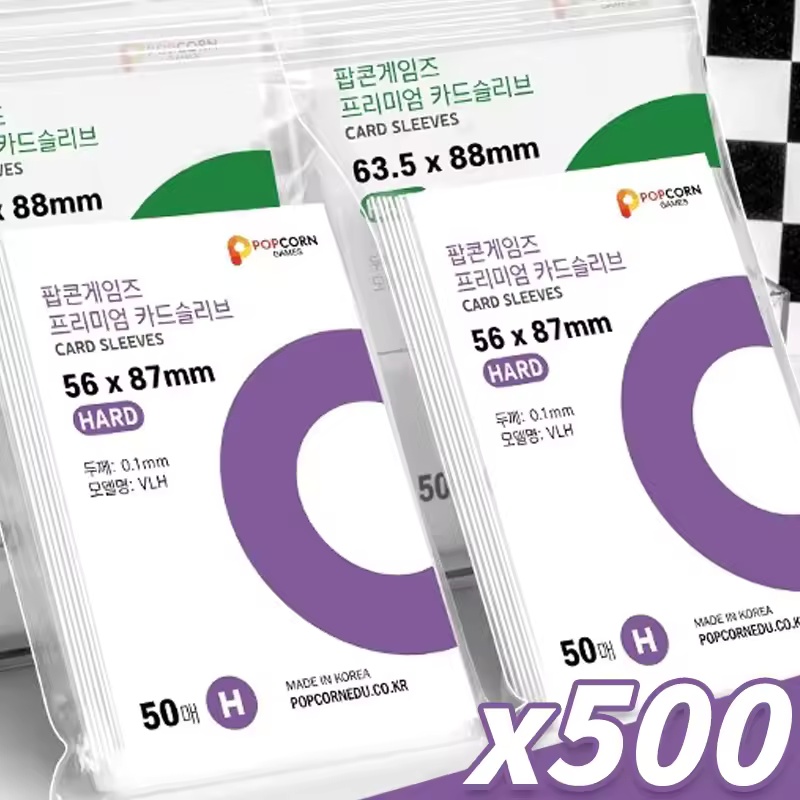 Board Game Card - 500-1PCS HD透明KPOPアイドルカード保護スリーブ カードゲーム ポーカー 防水プロテクター ゲームボード