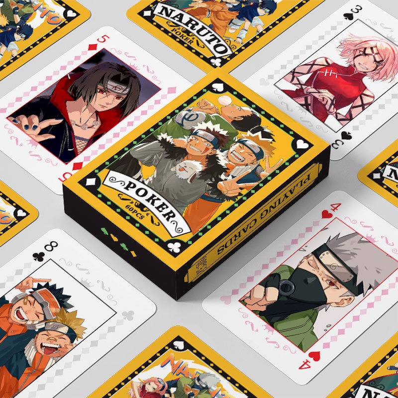 Board Game Naruto - 新しい漫画風コート紙製トランプ ナルト ナビゲーションキング周辺カード エンターテイメントインタラクティブボードゲームおもちゃ