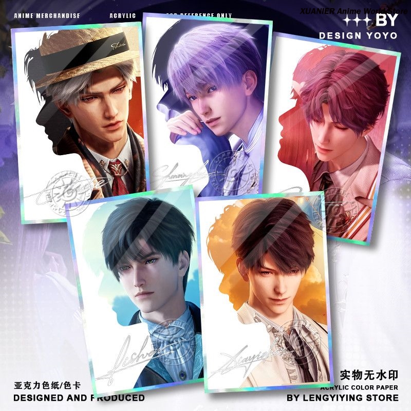 Board Game Card - アクリルカラーペーパー ラブアンドディープスペース ラファエル・ザビエル カレブ・シラス ゼイン ダブルフラッシュ