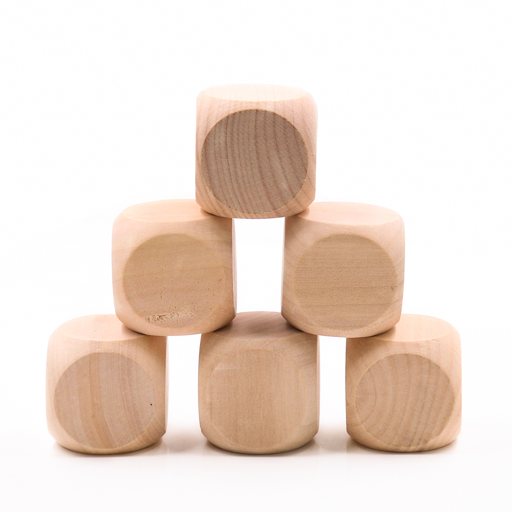 Dice Tower Wooden - 木製のピース,40mm,6面,DIY,パーティー,家族のゲーム,彫刻,子供のおもちゃ,娯楽アクセサリー