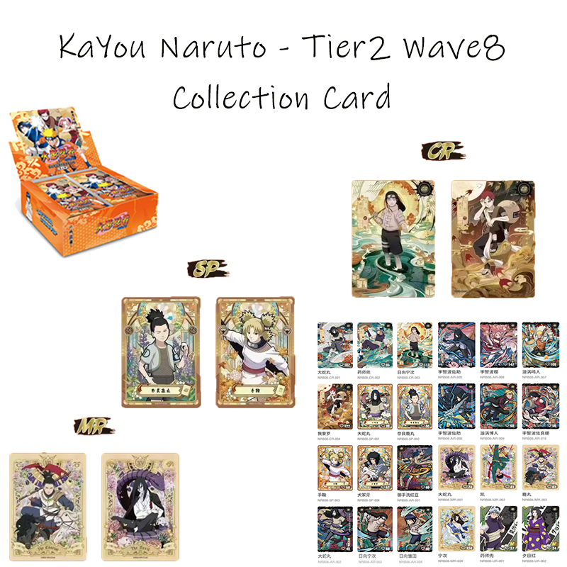 Board Game Naruto - KAYOUコレクションカード ナルト - Tier2 Wave8 レアホロ忍者カード
