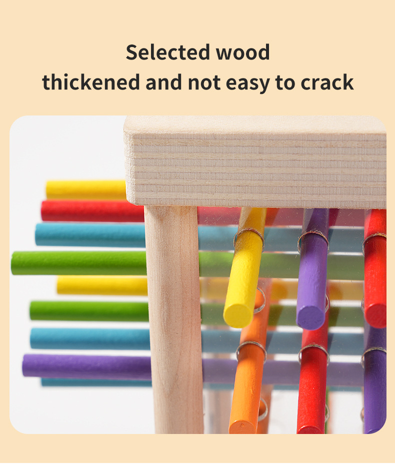Dice Tower Wooden - 知育玩具 - デスクトップダイスと棒引きゲーム ピザタワー 親子インタラクティブ思考トレーニング
