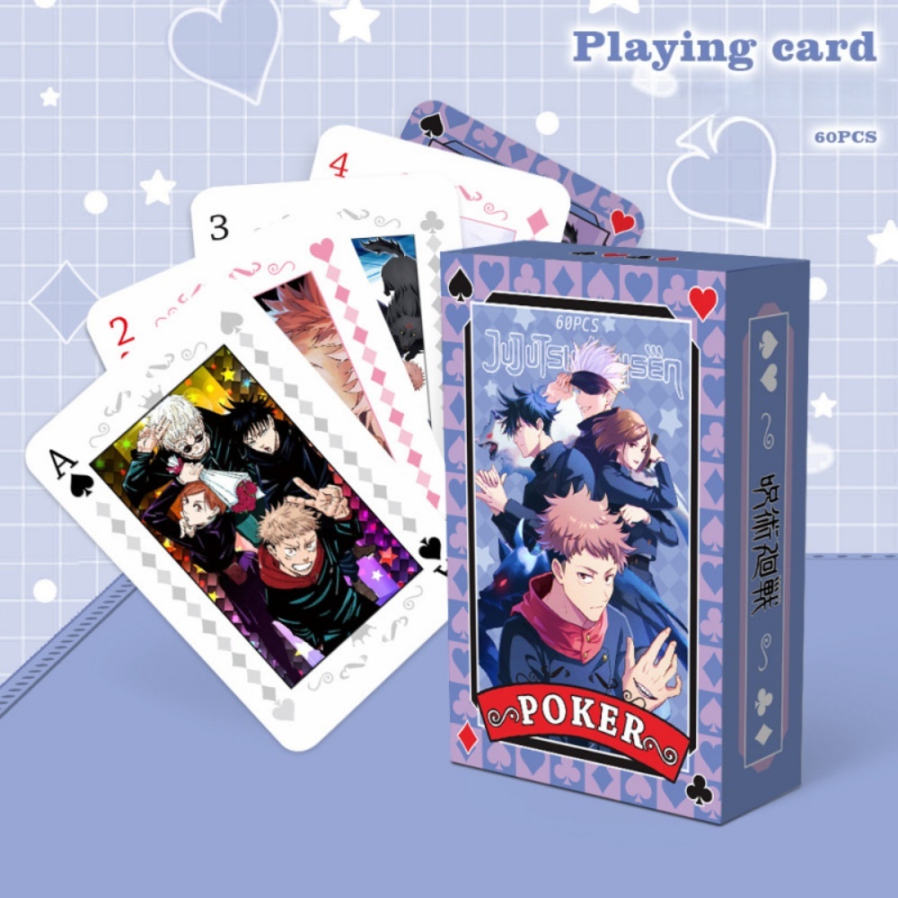 Board Game Naruto - アニメポーカーおもちゃ呪術廻戦ボードゲームカードワンピースナルトハンター×ハンターコスプレハードカバーテーブルゲームファン誕生日ギフト
