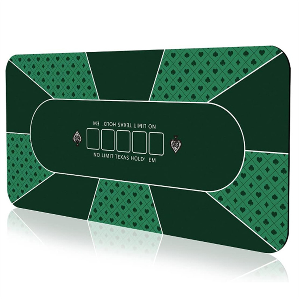 Board Game Mahjong - 大型プロ仕様テキサスホールデムポーカーマット、ゴム製カジノポーカーテーブルクロス、滑り止めポーカーマット、麻雀ボードゲームマット