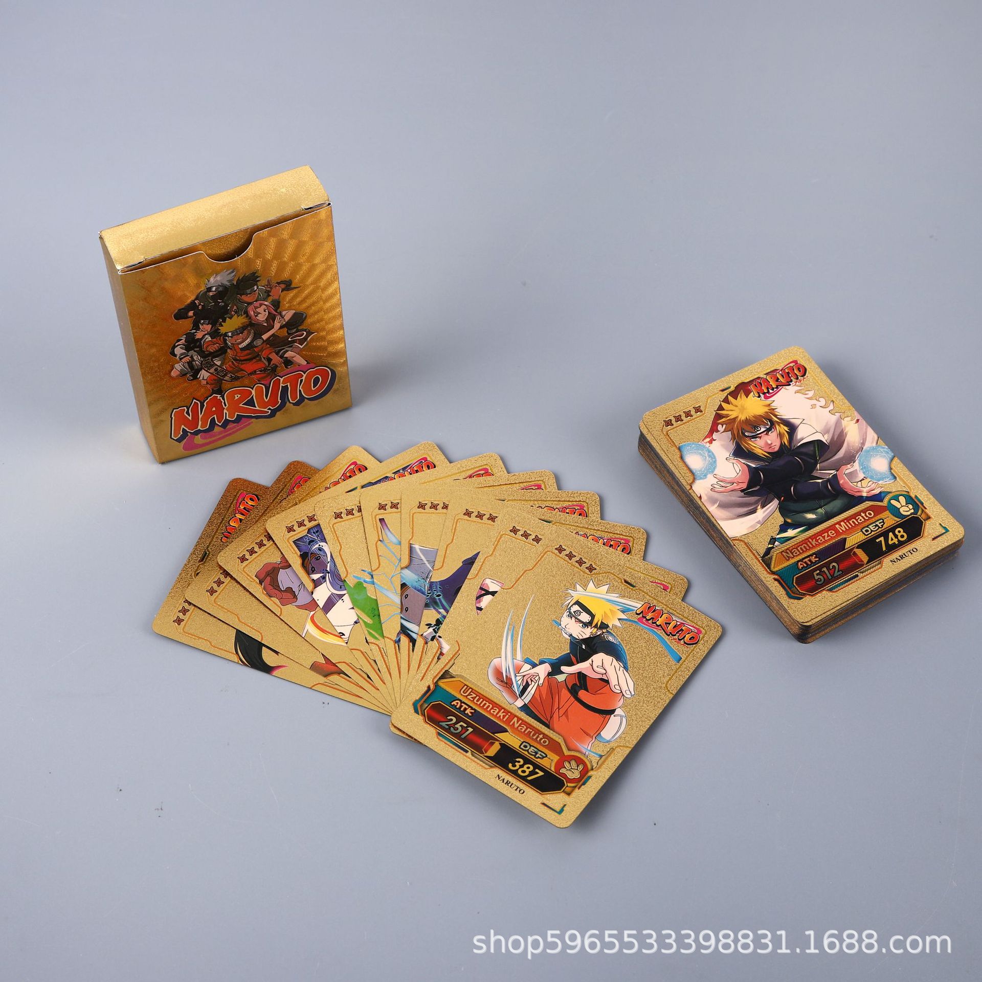 55 個ナルトカードゴールド英語シリーズカカシうちはサスケレ - Board Game Naruto のレビューと価格