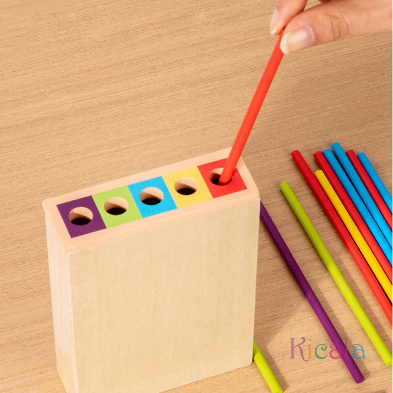 モンテッソーリゲーム木製スティックタワーおもちゃスティックサ - Dice Tower Wooden のレビューと価格