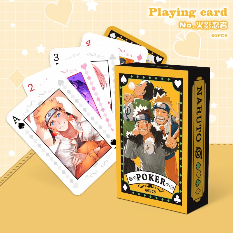 新しい漫画風コート紙製トランプ ナルト ナビゲーションキング - Board Game Naruto のレビューと価格