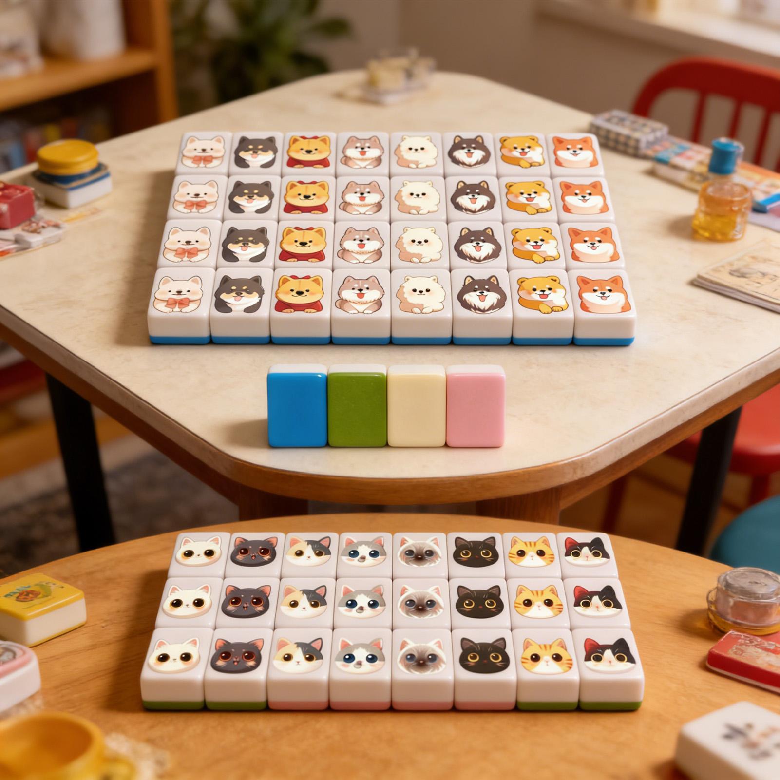 65ピースミニ麻雀ボードゲームセット、インタラクティブ麻雀玩 - Board Game Mahjong のレビューと価格