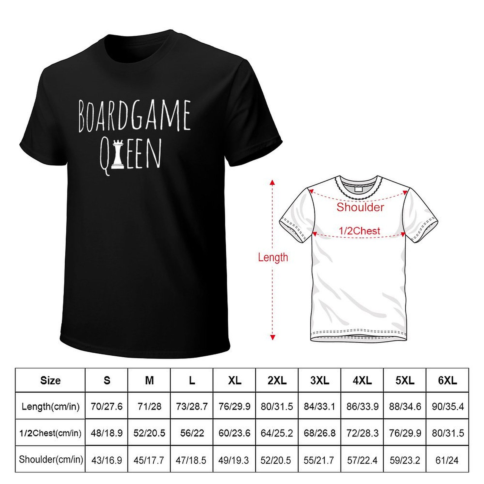 ボードゲームクイーンTシャツ ワークウェア カジュアルTシャ - Board Game Queen のレビューと価格