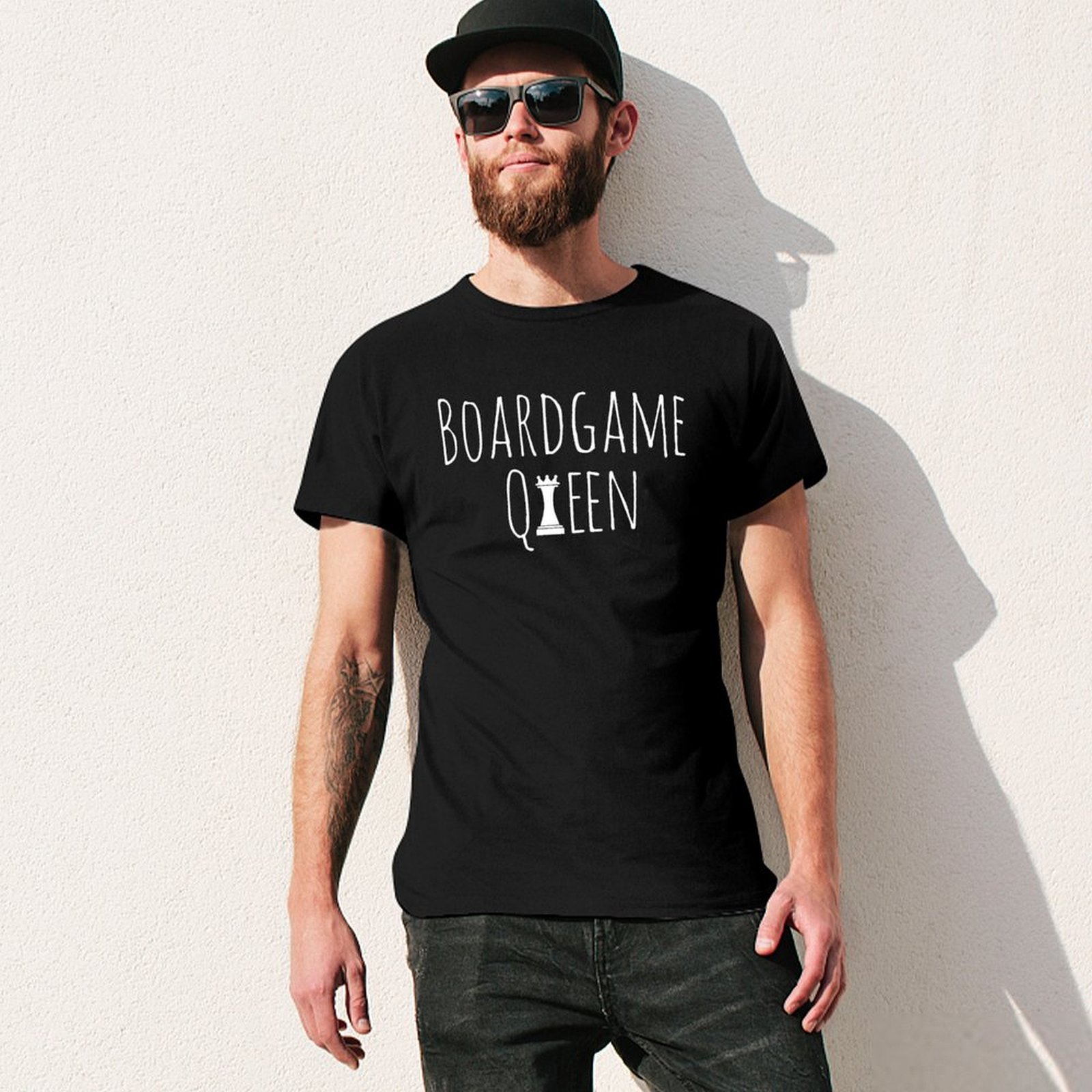 ボードゲームクイーンTシャツ ワークウェア カジュアルTシャ - Board Game Queen のレビューと価格