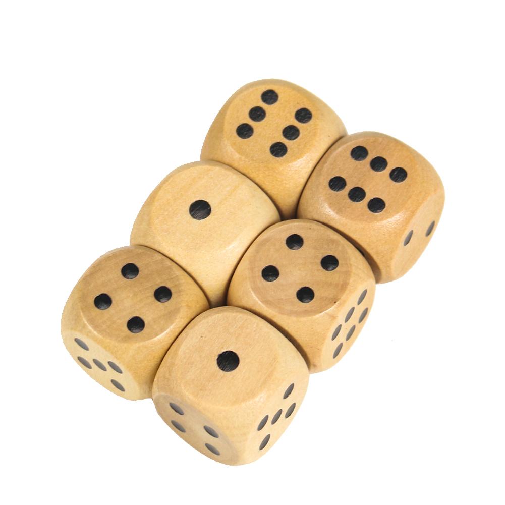 木製のサイコロ,20mm,6個,丸い角,6面,バーパブ,クラ - Dice Tower Wooden のレビューと価格