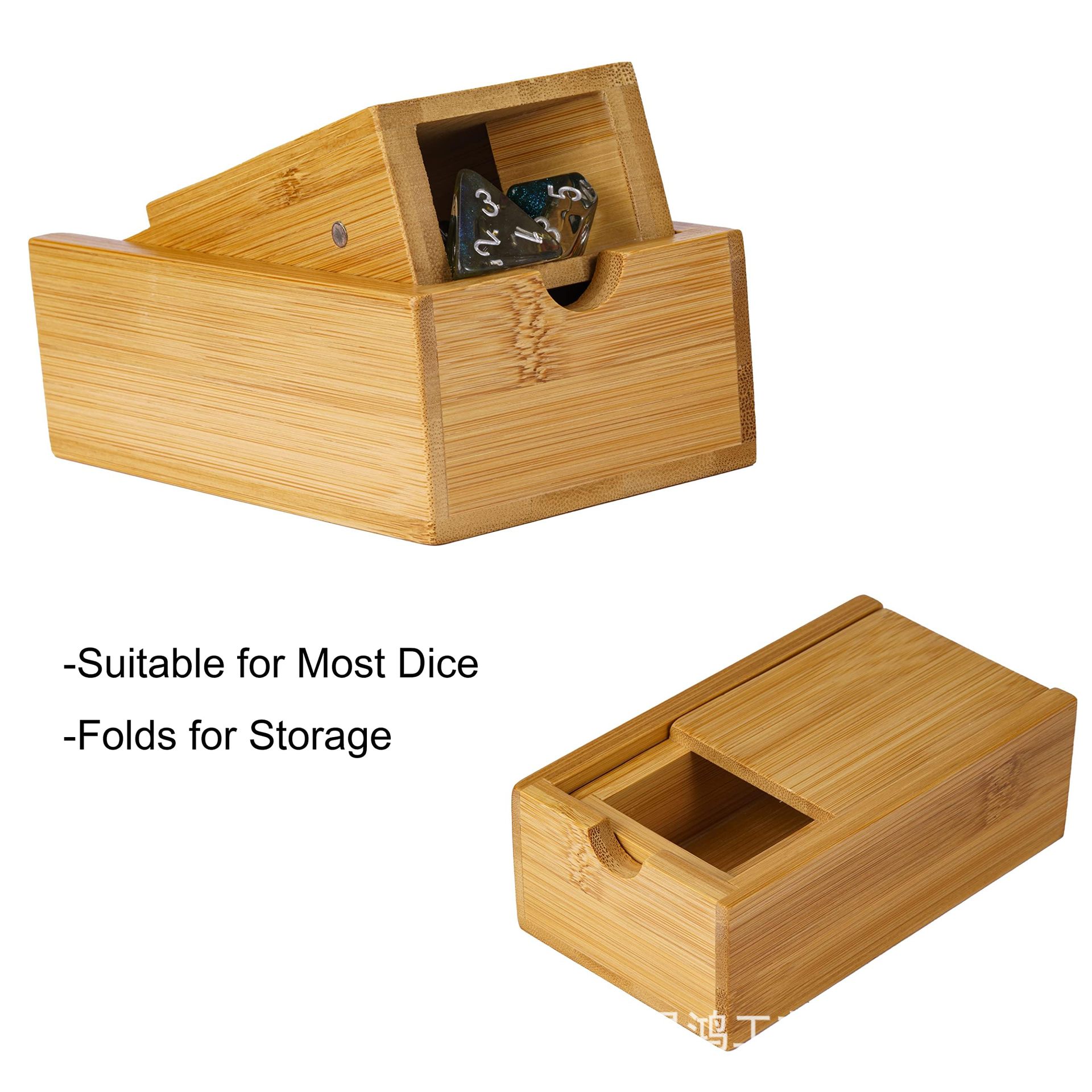 折りたたみ式木製ダイスタワー ダイス収納ボックス ボードゲー - Dice Tower Wooden のレビューと価格