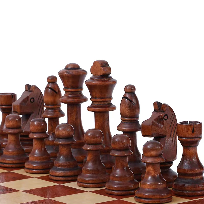 32 ピース木製チェスキング高さ 110 ミリメートルゲーム - Board Game Queen のレビューと価格