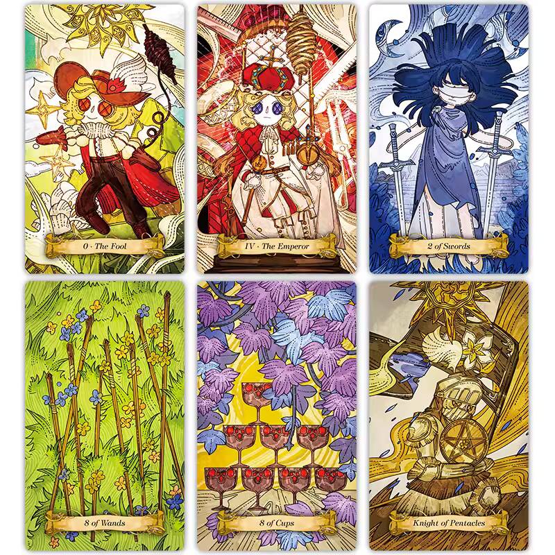 新しいオリジナルラグドール人形タロットカード布人形タロットワ - Board Game Queen のレビューと価格