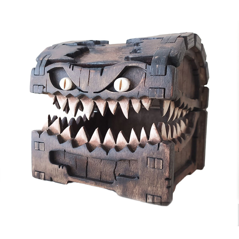 ダンジョンズ&ドラゴンズ用模倣チェスト タワートレイ 木製エ - Dice Tower Wooden のレビューと価格