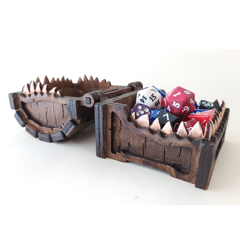 ダンジョンズ&ドラゴンズ用模倣チェスト タワートレイ 木製エ - Dice Tower Wooden のレビューと価格