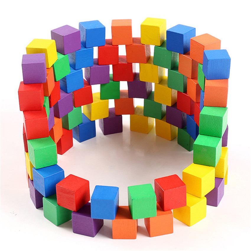 30 ピース/ロット 2X2CM 木製カラフルなキューブビル - Dice Tower Wooden のレビューと価格