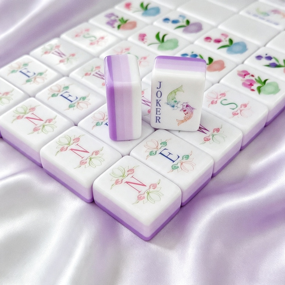 米国倉庫 4層アクリル製アメリカン麻雀セット、160個の彫刻 - Board Game Mahjong のレビューと価格