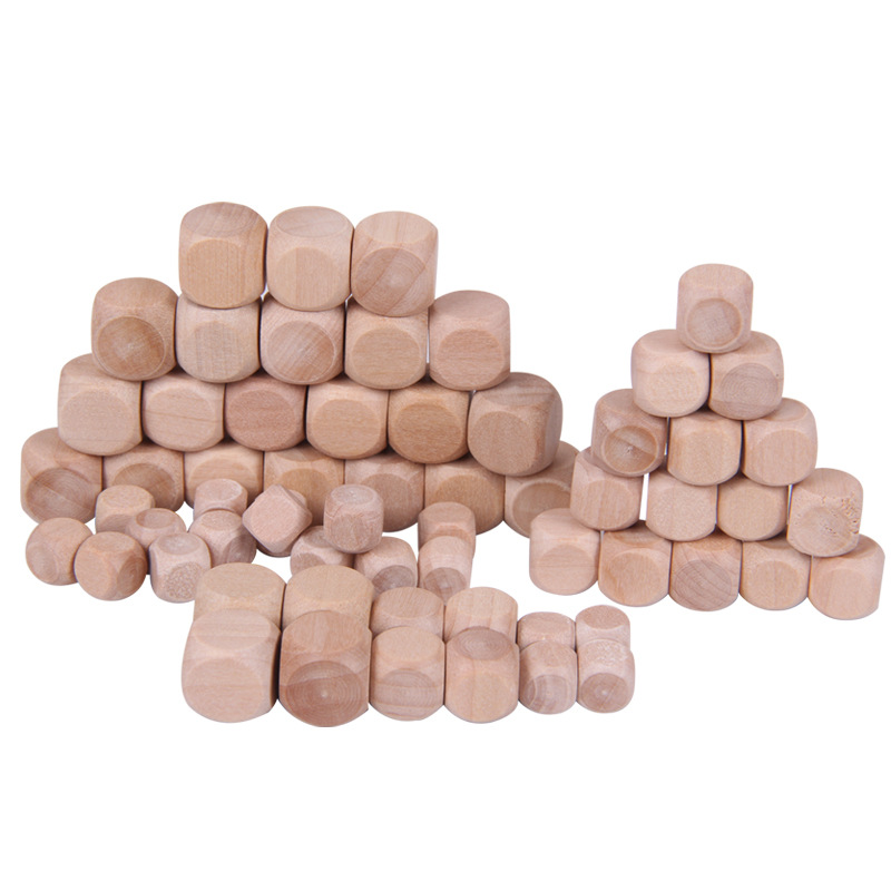 10 ピース/ロット D6 6 面空白木製サイコロパーティー - Dice Tower Wooden のレビューと価格