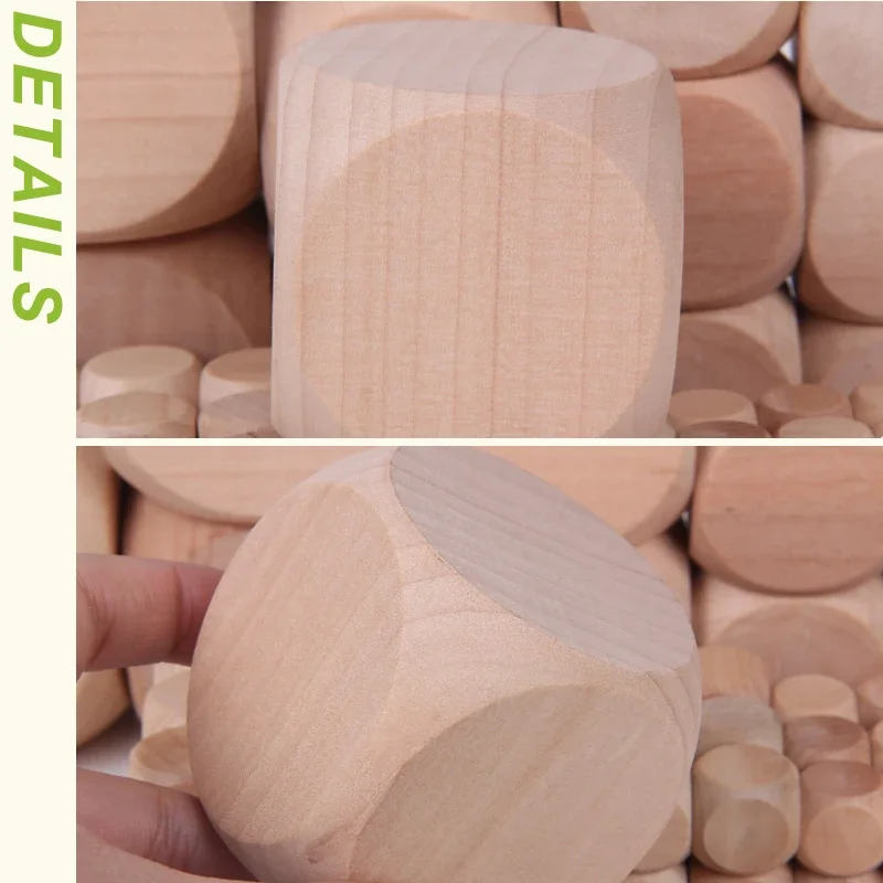 10 ピース/ロット D6 6 面空白木製サイコロパーティー - Dice Tower Wooden のレビューと価格