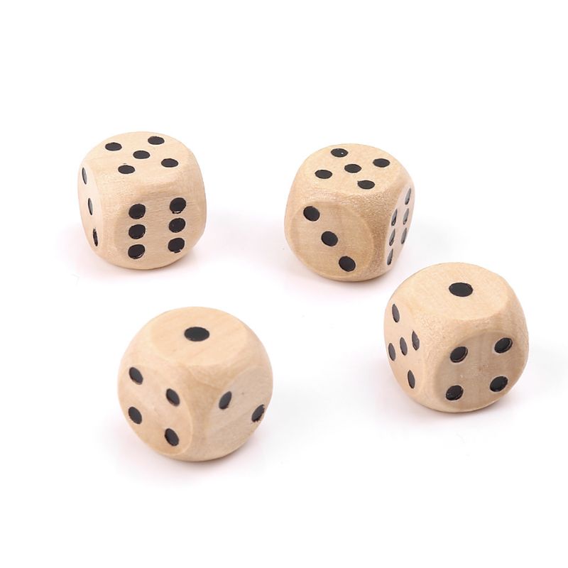 10 個木製サイコロ 6 両面 D6 面サイコロ 14 ミリ - Dice Tower Wooden のレビューと価格